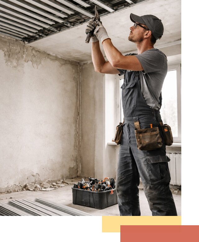 Демонтаж реечного потолка в Димитровграде быстро и аккуратно