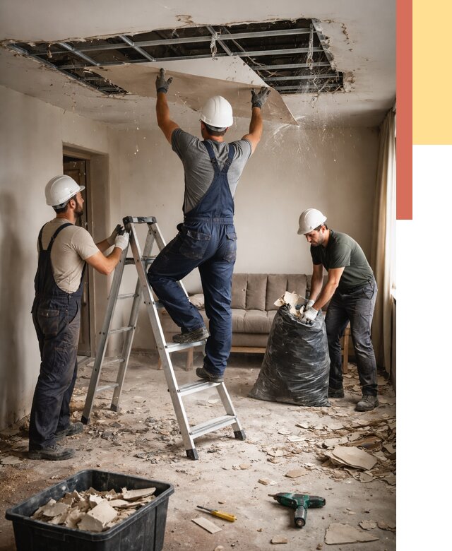 Демонтаж гипсокартонного потолка в Димитровграде от 433 руб. за м2 — ОТДЕЛОЧНИК-Дмт