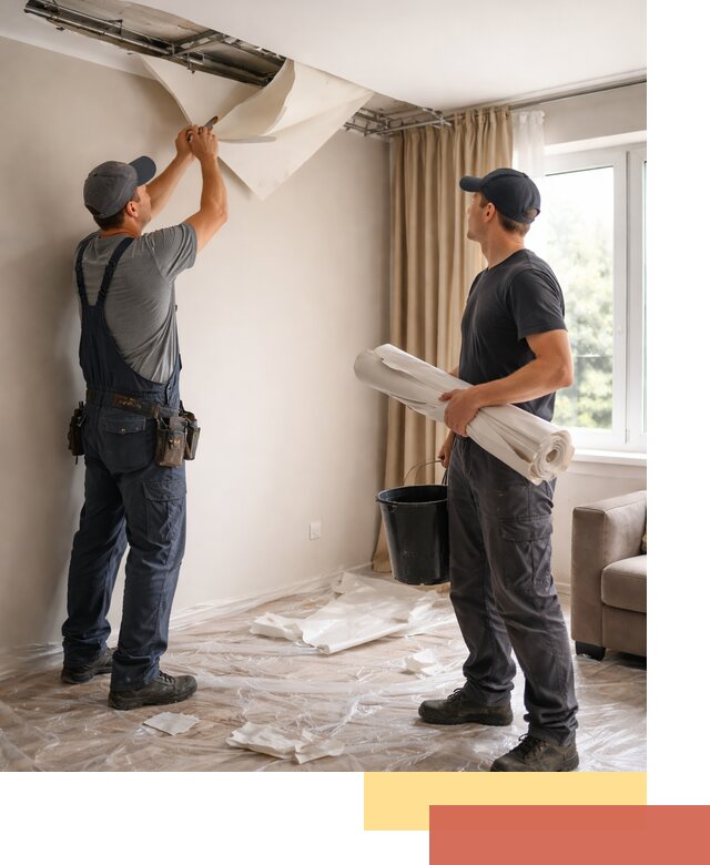 Демонтаж натяжного потолка в Димитровграде быстро и аккуратно