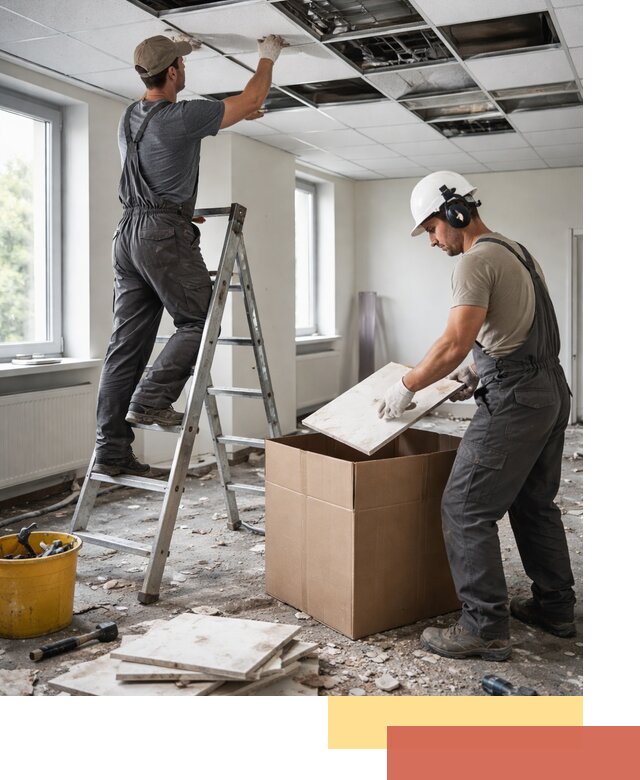 Демонтаж потолочной плитки в Димитровграде быстро и аккуратно