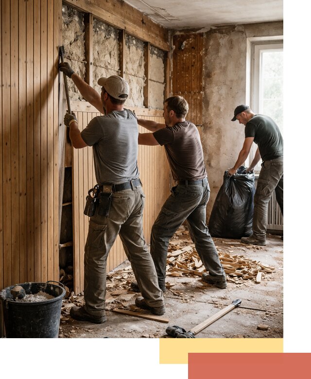 Демонтаж вагонки и вывоз материалов в Димитровграде