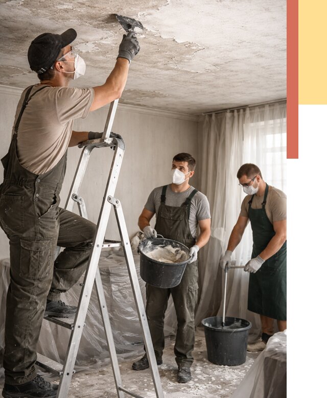 Удаление побелки с потолка в Димитровграде от 2576 руб. быстро и недорого | ОТДЕЛОЧНИК-Дмт