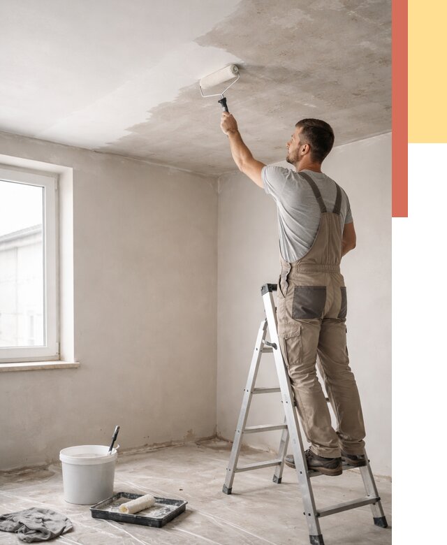 Грунтовка потолка в Димитровграде от 2576 руб. — быстро и недорого | ОТДЕЛОЧНИК-Дмт