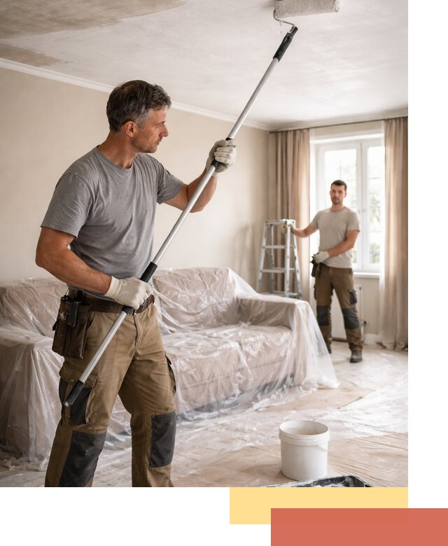 Грунтовка потолка в Димитровграде — подготовка под покраску и отделку