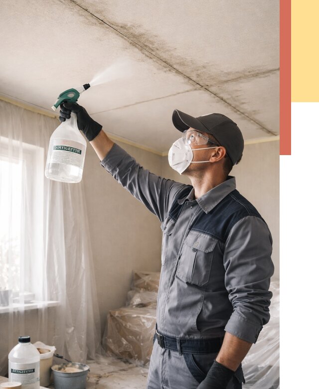 Антисептическая обработка потолка в Димитровграде от 2576 руб. | ОТДЕЛОЧНИК-Дмт