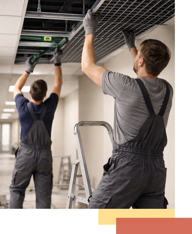 Монтаж потолка Грильято в Димитровграде: установка под ключ качественно