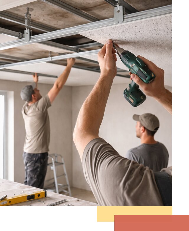 Монтаж акустического потолка в Димитровграде под ключ