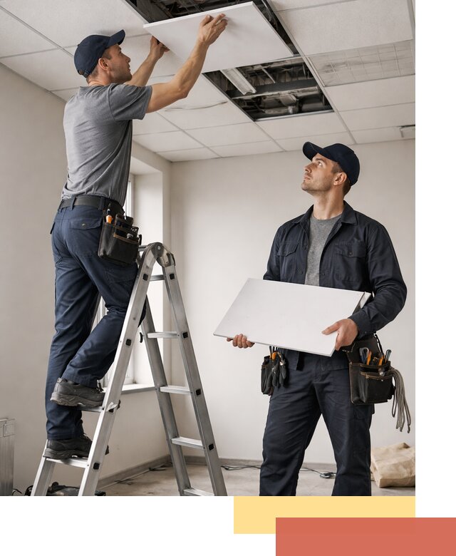 Обслуживание подвесного потолка в Димитровграде — ремонт и чистка