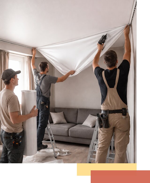 Монтаж сатинового натяжного потолка в Димитровграде качественно и быстро