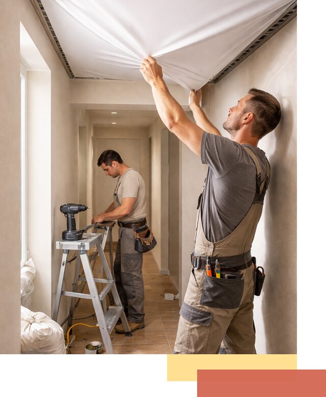 Монтаж натяжного потолка в прихожей в Димитровграде