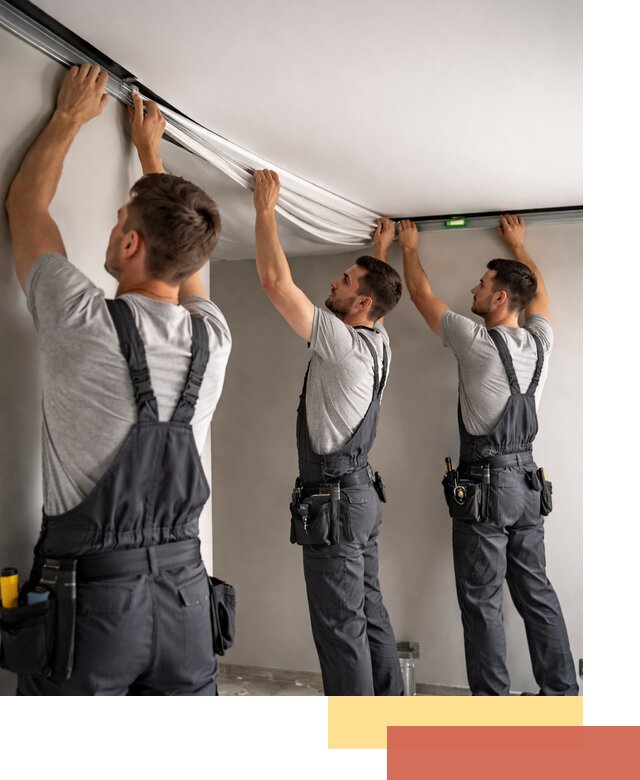 Теневые натяжные потолки в Димитровграде: монтаж и отделка быстро и качественно