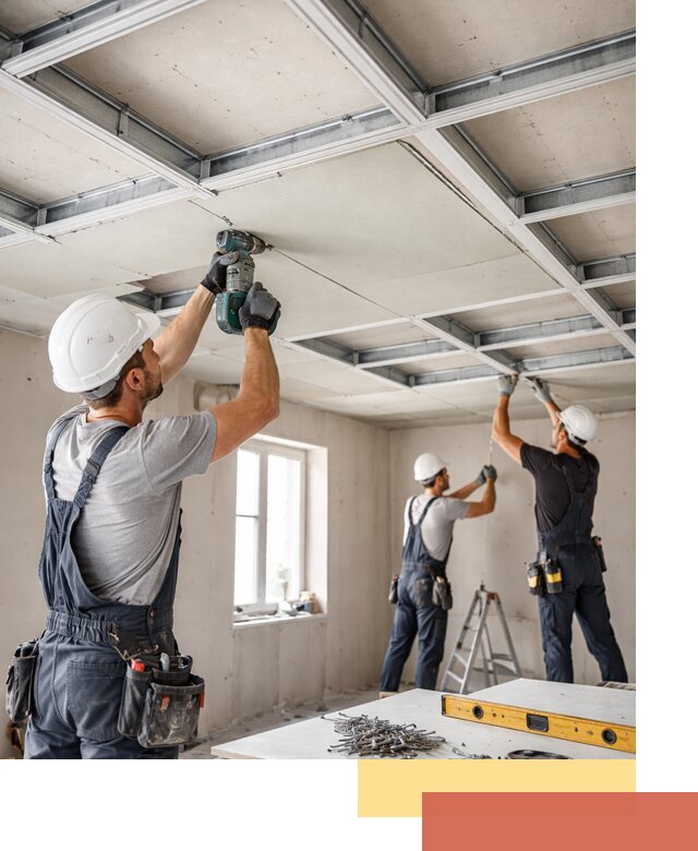 Кессонный потолок из гипсокартона под ключ в Димитровграде