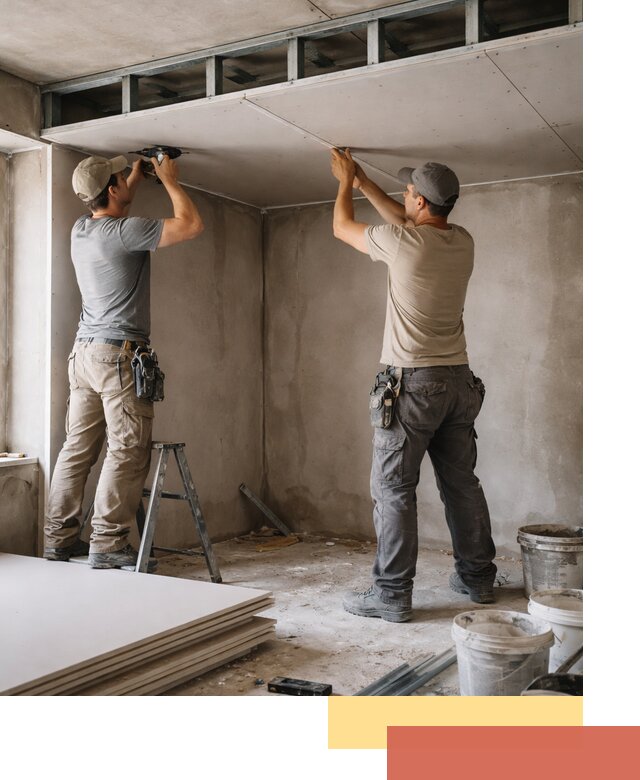 Короб из гипсокартона на потолке под ключ в Димитровграде