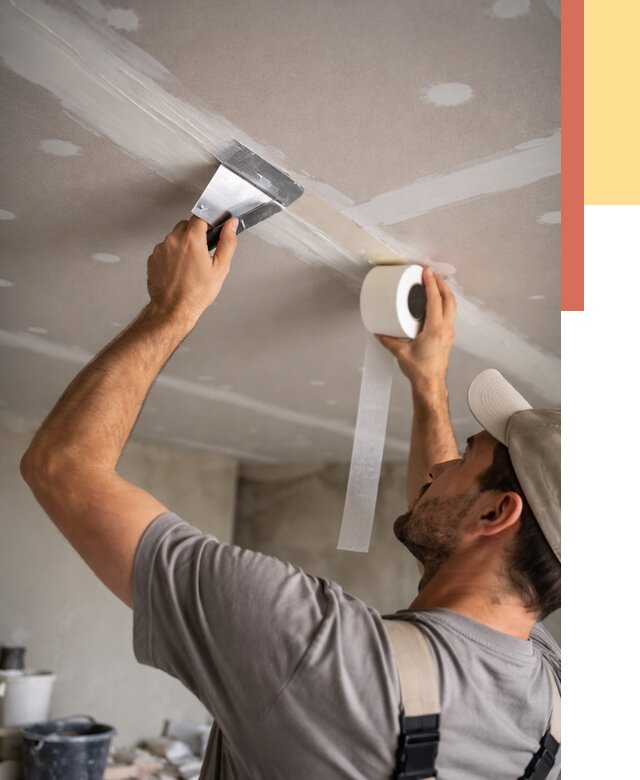 Обработка швов потолка ГКЛ в Димитровграде от 7727 руб. под ключ | ОТДЕЛОЧНИК-Дмт