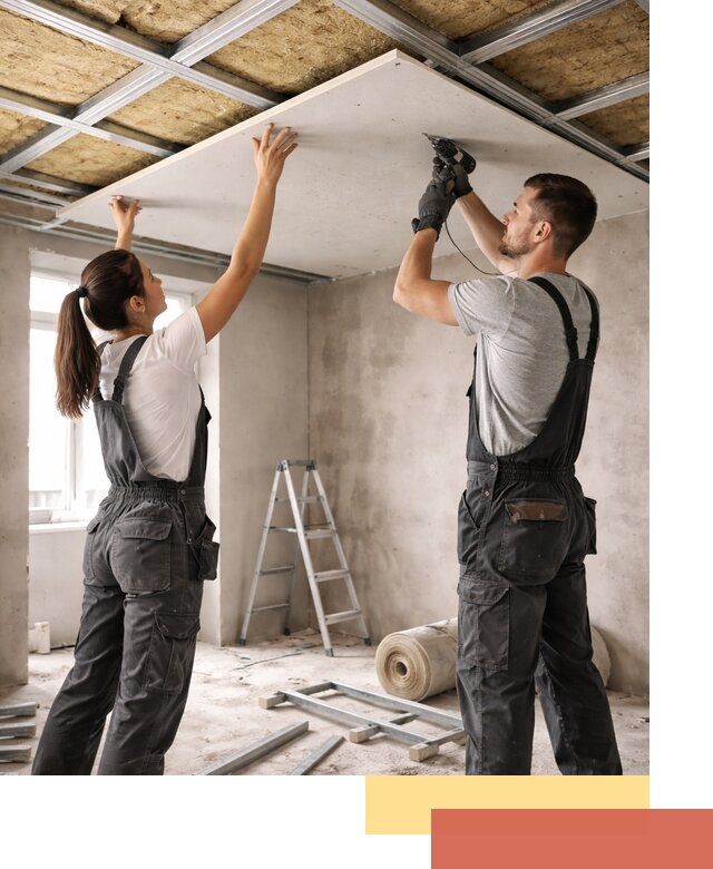 Звукоизоляция потолка из ГКЛ в Димитровграде профессионально и надежно