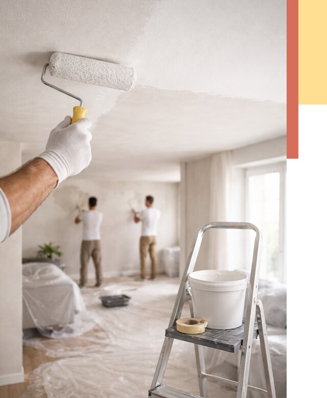 Покраска потолка акриловой краской в Димитровграде от 2576 руб. | ОТДЕЛОЧНИК-Дмт