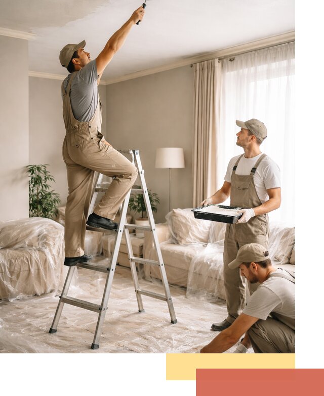 Покраска потолков акриловой краской в Димитровграде качественно и быстро