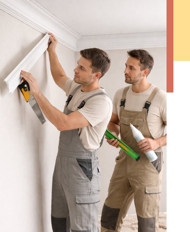 Монтаж потолочного плинтуса в Димитровграде от 2370 руб. — быстро и недорого | ОТДЕЛОЧНИК-Дмт