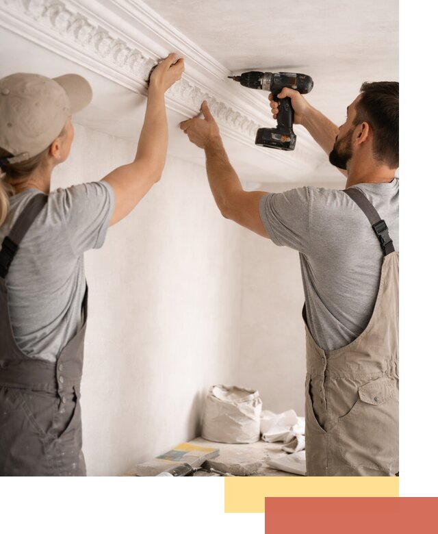 Профессиональный монтаж лепнины на потолок в Димитровграде