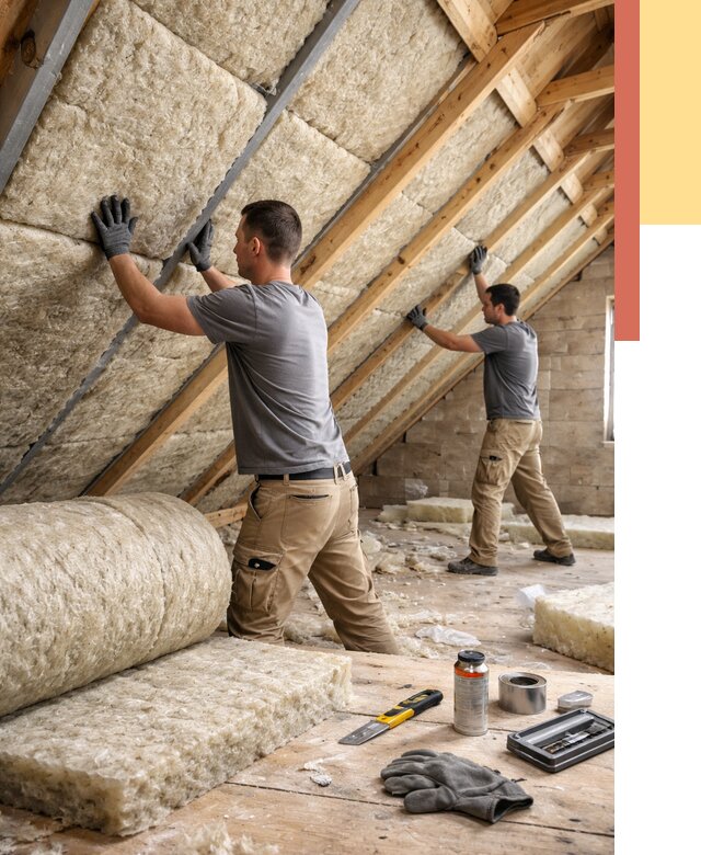 Утепление потолка минватой в Димитровграде от 1494 руб. — быстро и недорого | ОТДЕЛОЧНИК-Дмт